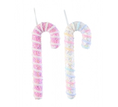 Christmas Hanging Candy Cane Sprinkles 33cm