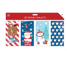 Christmas Money Wallets - 4 Pack