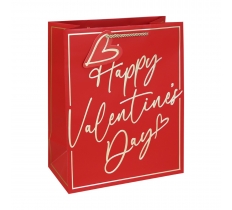 Valentine's Day Text Large Bag