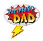 Superhero Dad Supershape 27" Foil Balloons