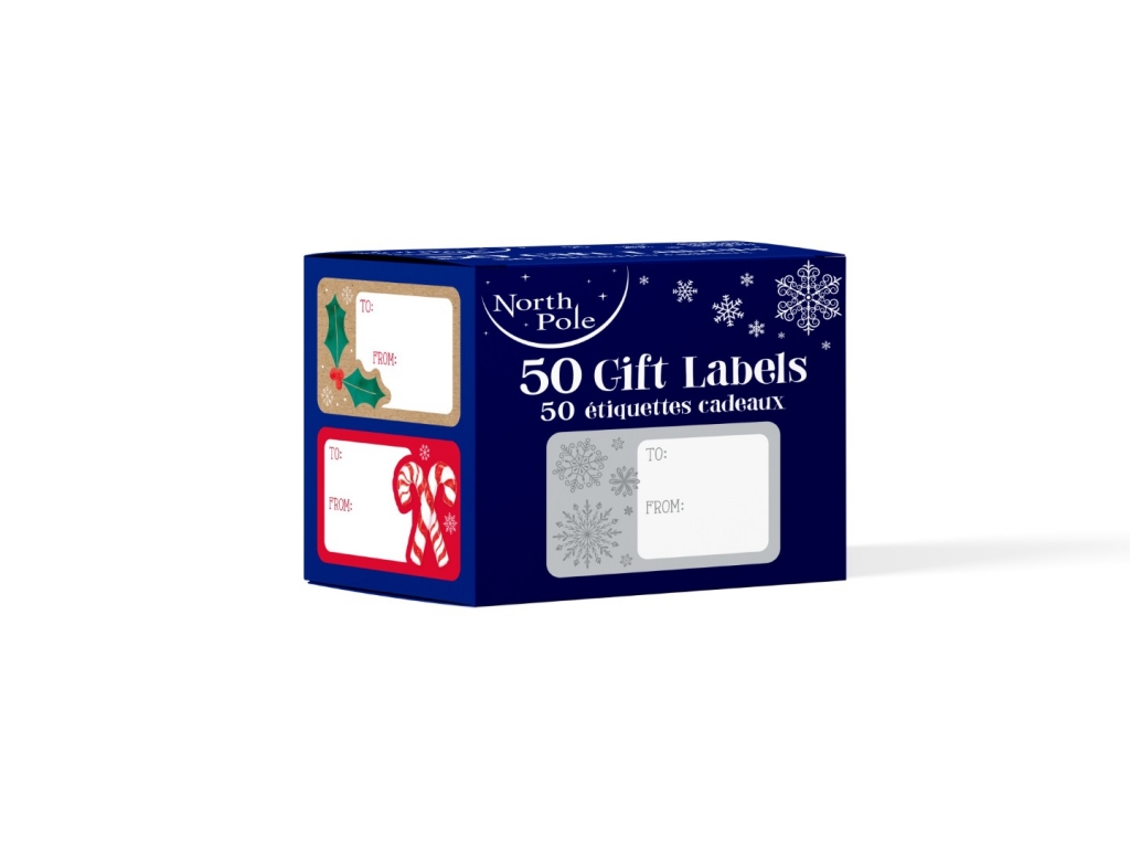 Christmas Contemp Stickers 50pack - Click Image to Close