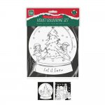 Christmas Velvet Colouring Set ( 2 Sheets )