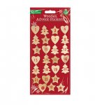 Wooden Advent Stickers 27 Pack