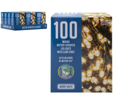 100 BATTERY OPERATED LED LIGHTWARM WHITE