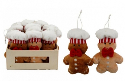Gingerbread Man Hang Deco 11CM