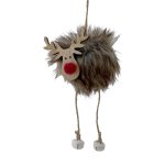Pom Pom Rudolf Tree Dec 12cm