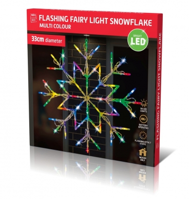 LED Snowflake Silhouette Light Multi