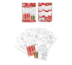 Christmas Colouring Set with Stickers