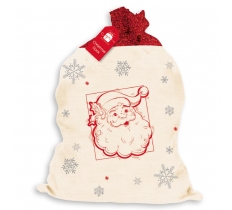 Christmas Santa Sack Canvas / Glitter (Sack Only)