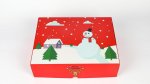 Snowman Red Gift Box Small 24 x 20 x 7cm
