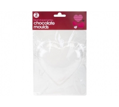 JUMBO HEART SHAPED CHOCOLATE MOULDS PACK OF 2