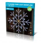 LED Snowflake Silhouette Light White