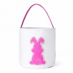 Easter Bucket Bag With Fluffy Pink Bunny