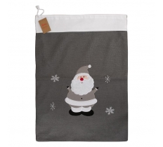 Deluxe Grey Knitted Santa Sack 50X70cm