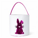 Easter Bag With Glitter Bunny