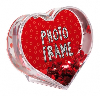 Glitter Heart Photo Frame