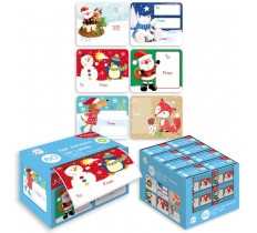 Christmas Jumbo Santa Novelty Label Pack Of 60