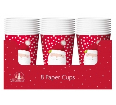 Christmas Party Paper Cups 8 Pack