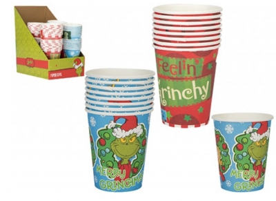 Grinch Paper 9oz Cups 8 Pack