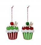 Christmas Hanging Cupcake Deco 11cm