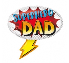 SUPERHERO DAD SUPERSHAPE FOIL BALLOONS 27"