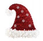 Christmas Tinsel Hat Plaque 46cm