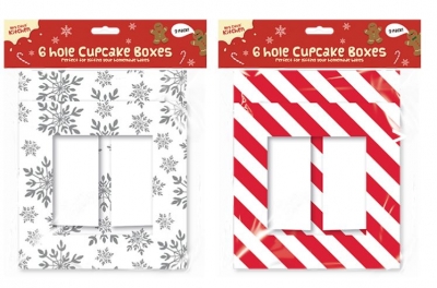 Christmas Cupcake Boxes 2 Pack