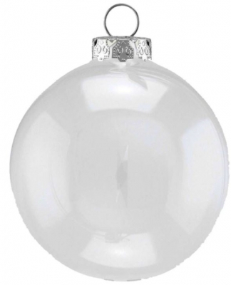 80Mm Clear Fillable Bauble