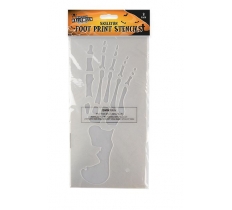 Skeleton Foot Stencil 2 Pack