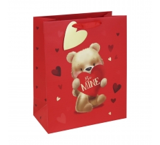 Valentine's Day Cute Bear Large Bag