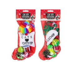 Christmas Cat Toy Stocking