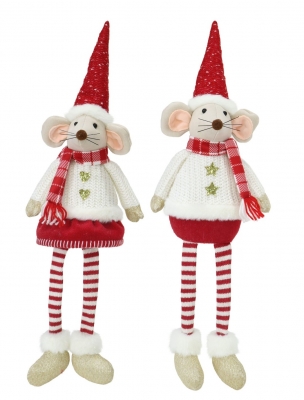 Christmas Festive Mouse Knit Jumper 60cm Dangly