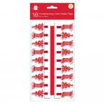 Christmas Contemp Peg Holders 18 Pack