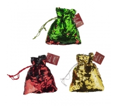 Colour Changing Sequin Gift Bag 19cm X 15cm