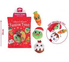 Christmas Plush Festive Feast Hide & Seek Dog Toy