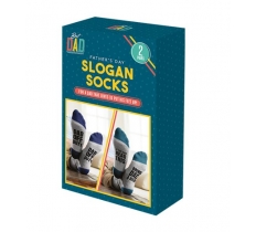 Father's Day Slogan Socks 2 Pack