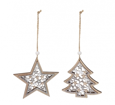 Christmas Hanging Starry Diecut Deco
