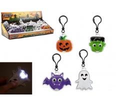 Halloween Twin Bulb Halloween Character Torch Clip 4 Assortd