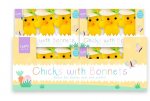 Easter Chicks with Bonnets 3pk
