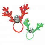 Christmas Reindeer Antler With Bells ( Assorted Colours )