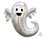 Iridescent Ghost SuperShape Foil Balloons 25"/63cm x 28"