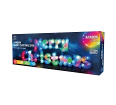 LED Merry Christmas Sign Cols Chng