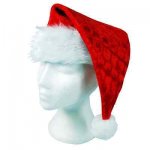 Velvet Santa Adult Hat