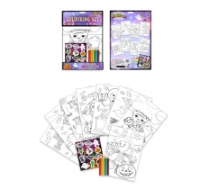 Halloween Colouring Set with Stickers