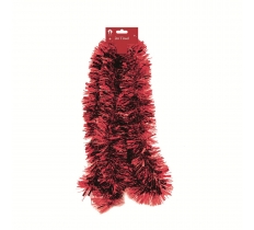 Christmas Tinsel Xmas 2m Fine Cut Red