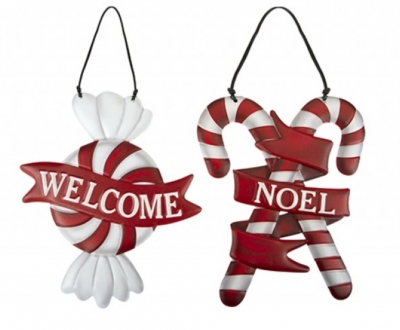 Candy Cane Christmas Signs