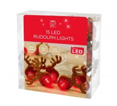 LIGHT UP 15 RUDOLPH LIGHTS