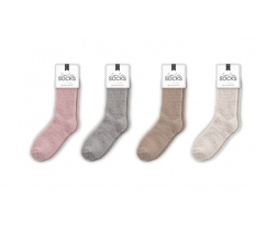 Ladies Cozy Plain Socks