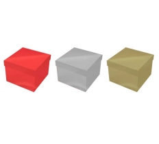 Square Matte Metallic Gift Box 16cm x 16cm