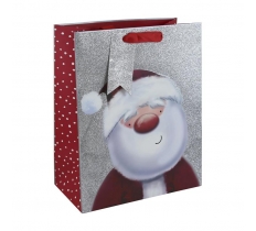 Christmas Christmas Santa Glitter Large Bag (265Mmx330Mm X140Mm)